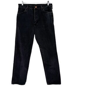 90s Wrangler Cowboy Cut Original Fit Jeans Men's 34X34 Black Western USA Rodeo